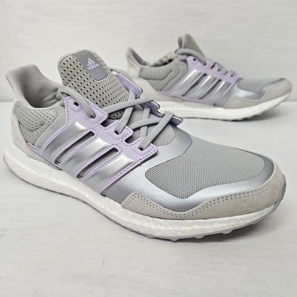 Adidas Ultraboost DNA S&L Running Shoes FW8390 Silver Lavender Women Size 11